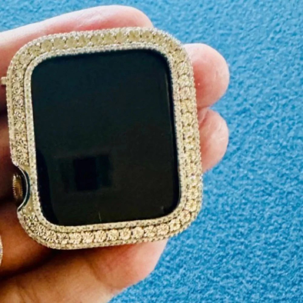VVS GRA certified moissanite diamond custom made case for Apple Watch 49mm ultra